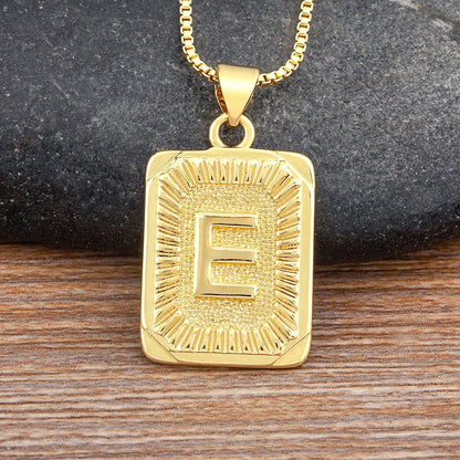 A-Z Gold Plated Letter Pendant