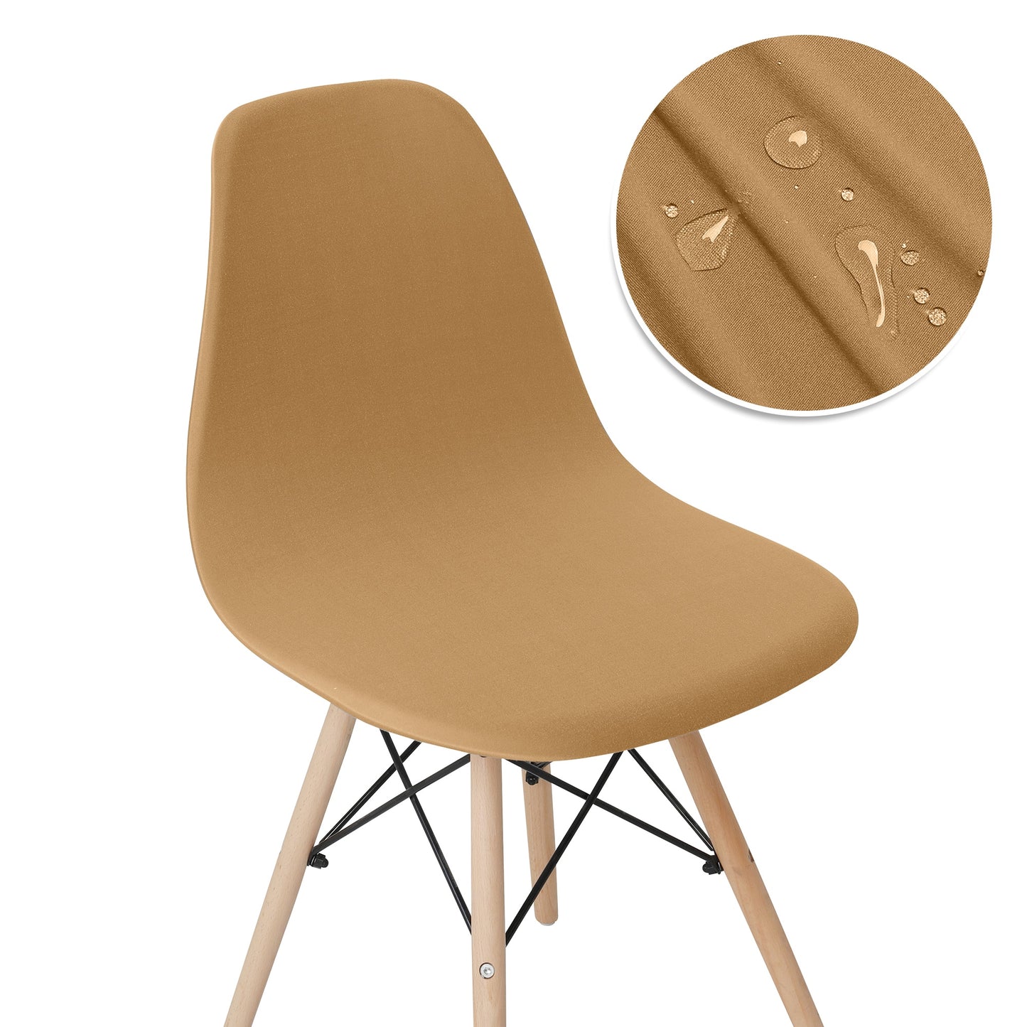 Solid Color Shell Chair Cover
