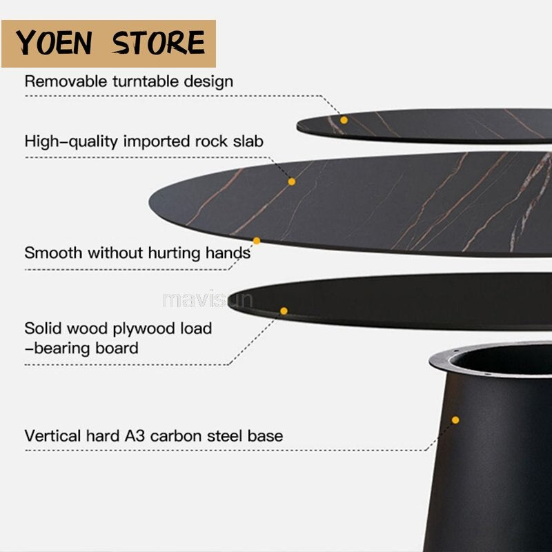 Modern Round Dining Table & Chairs