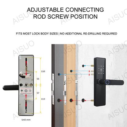 AISUO Bluetooth Fingerprint Smart Door Lock