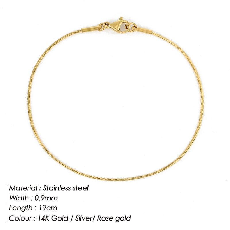 e-Manco Stainless Steel Snake Chain