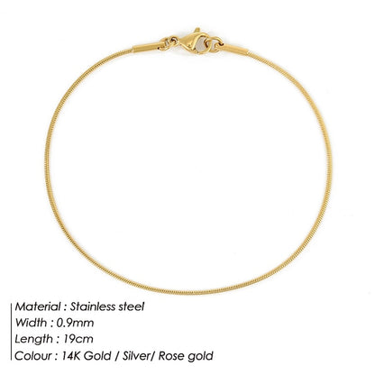 e-Manco Stainless Steel Snake Chain