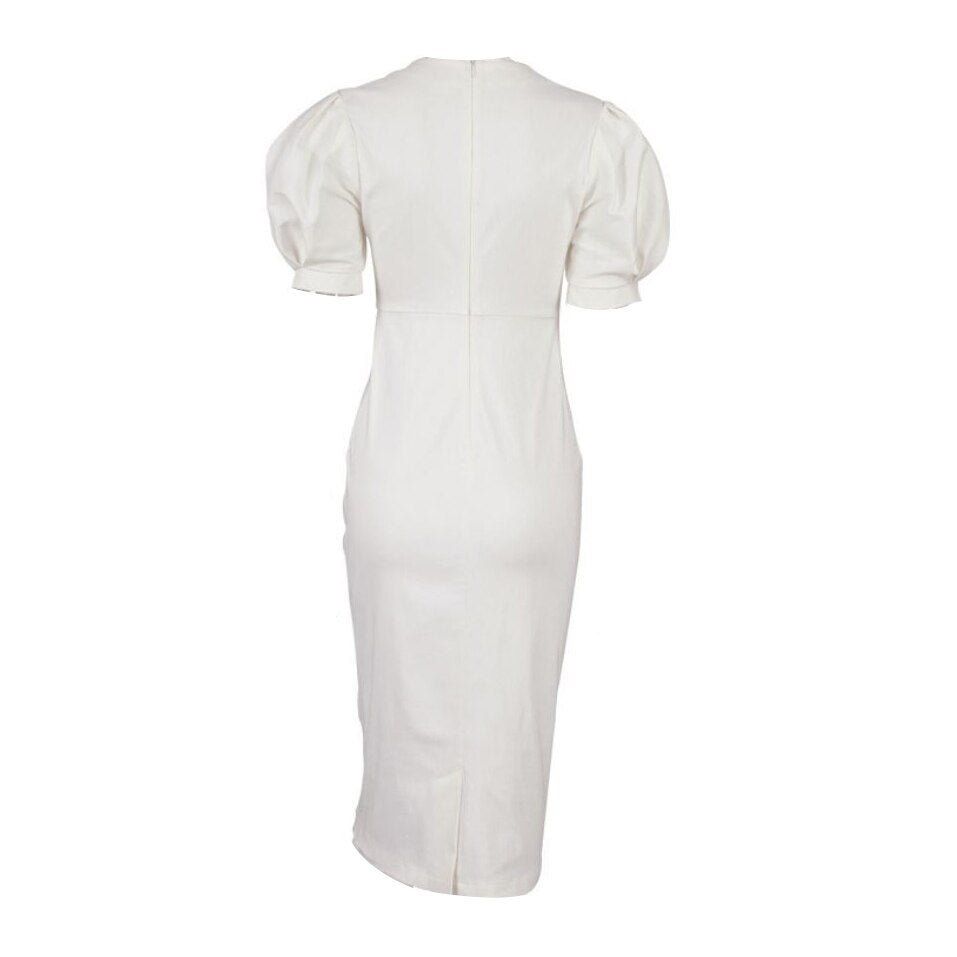 Luxe Puff Sleeve Cocktail Dress