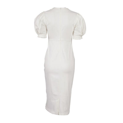 Luxe Puff Sleeve Cocktail Dress
