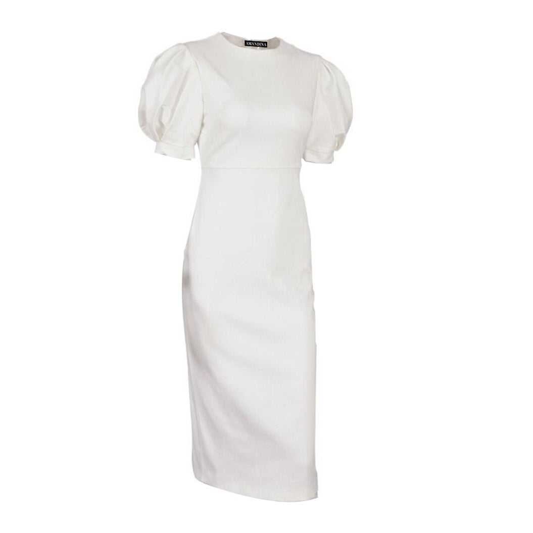 Luxe Puff Sleeve Cocktail Dress