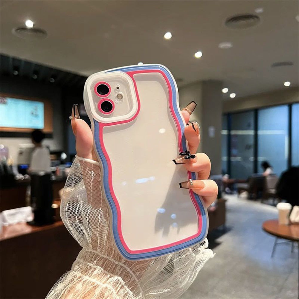 Transparent Wavy Samsung Galaxy Case