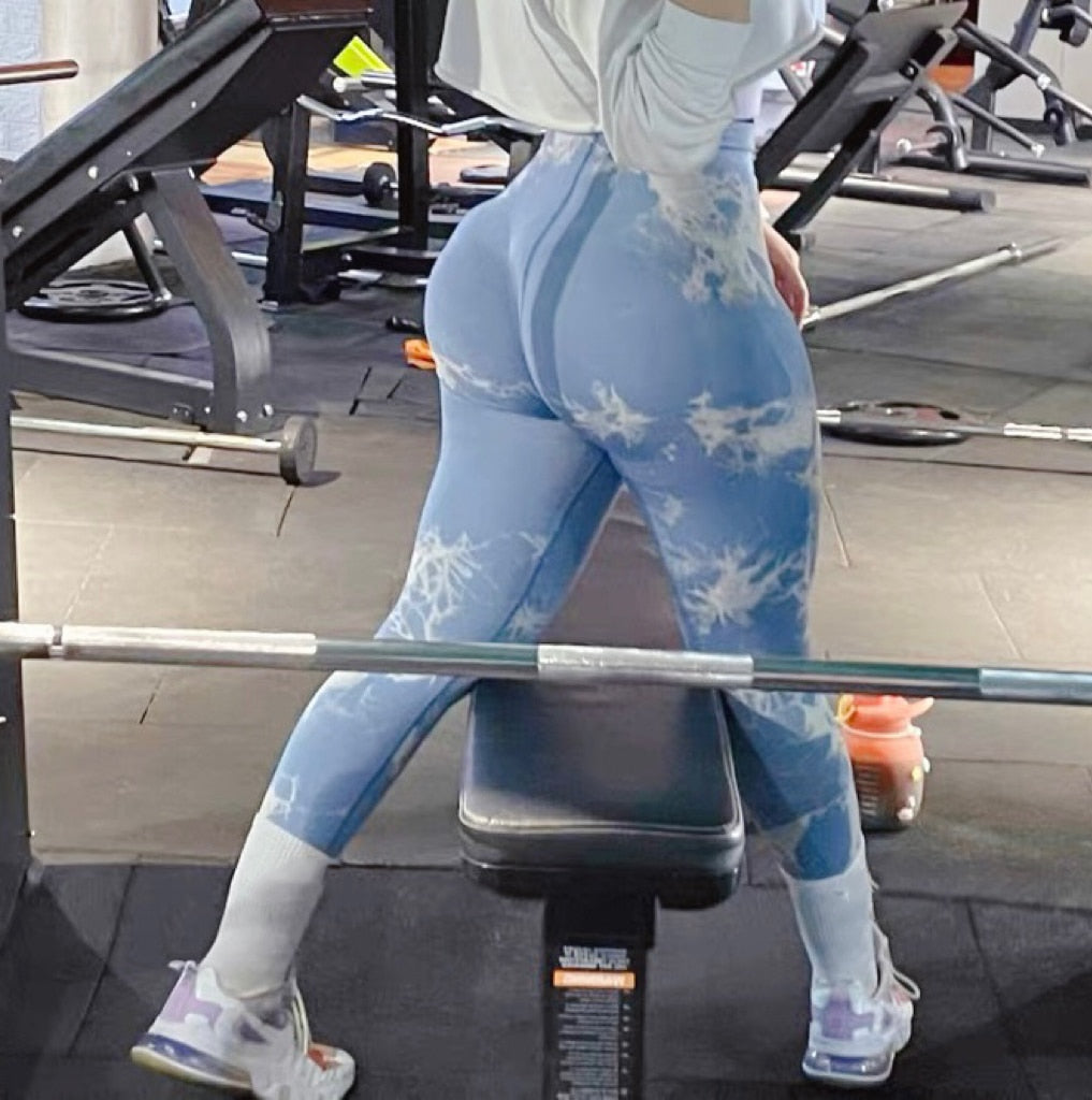 21 Color Tie Dye Seamless Leggings