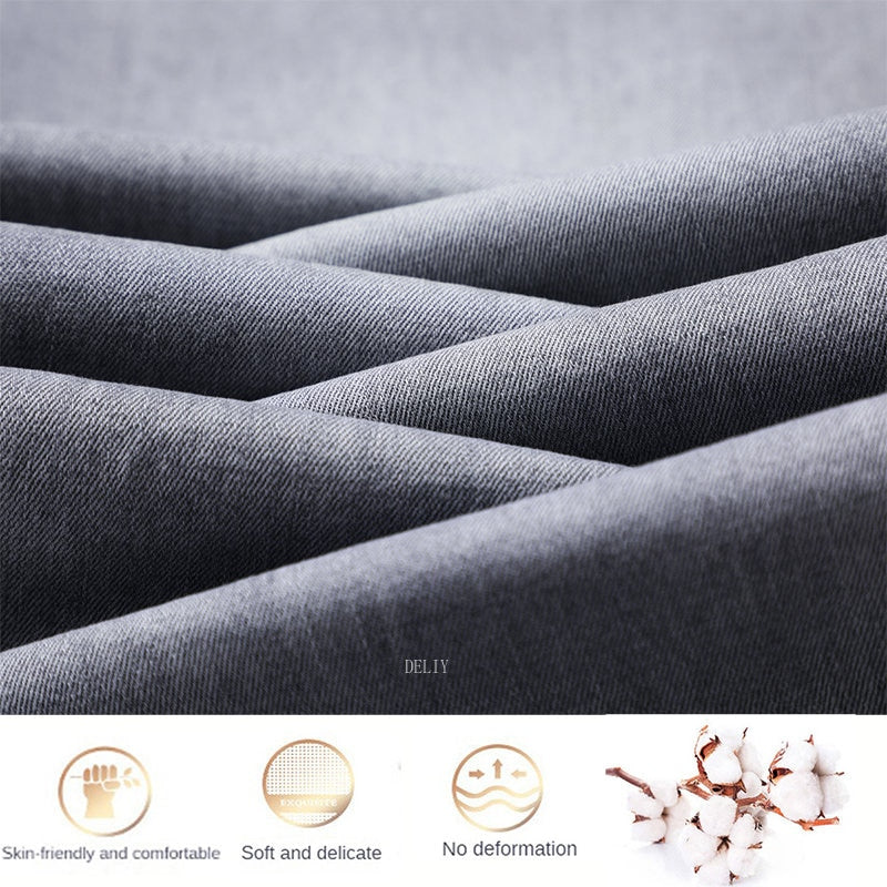 Straight Lightweight Cotton Stretch Jeans