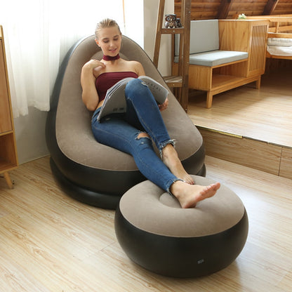 Outdoor Egg Recliner w/ Stool