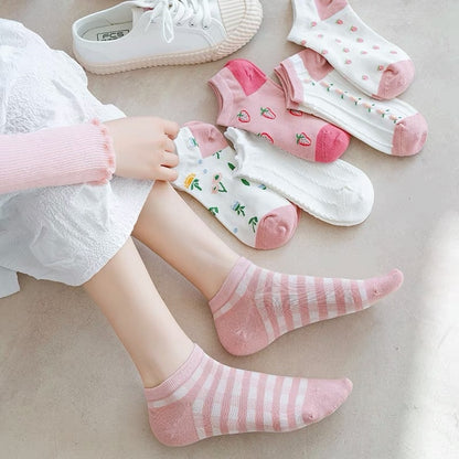 5 Pairs Cartoon Socks