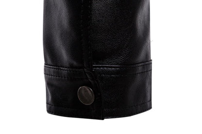 Slim Fit Faux Leather Jacket