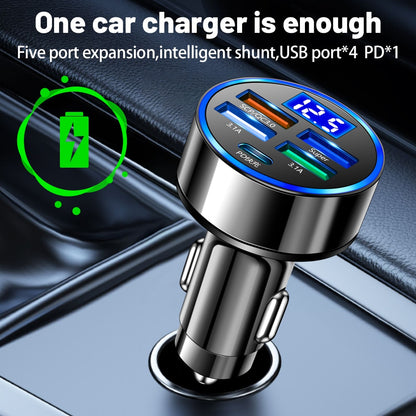 250W 5 Port LED Car Charger