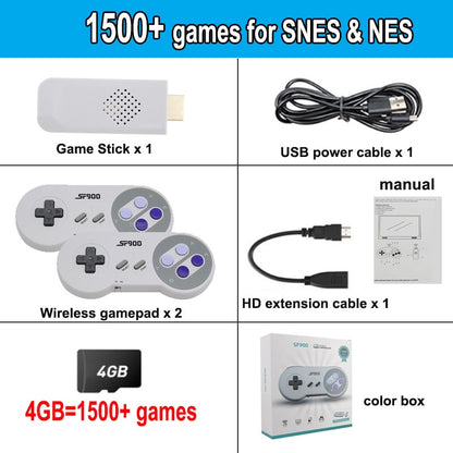 SF900 Retro 1500 Game Stick w/ Controllers