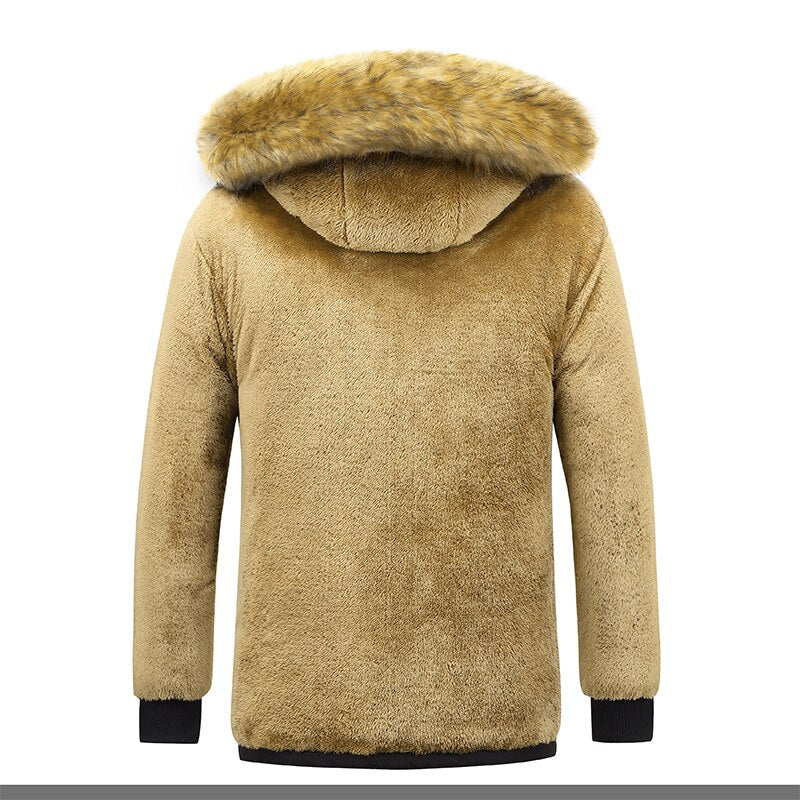 Hooded Black Parka and Vest