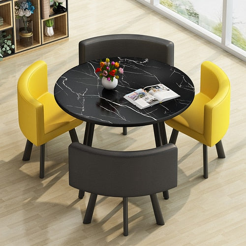 Modern Round Dining Table Set