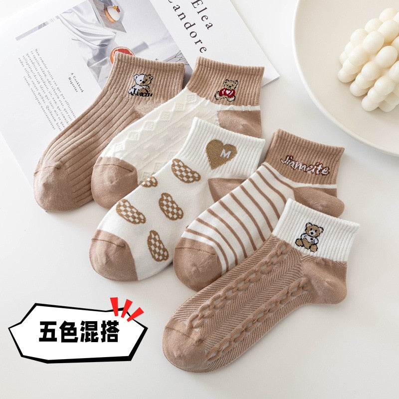 5 Pairs Cartoon Socks