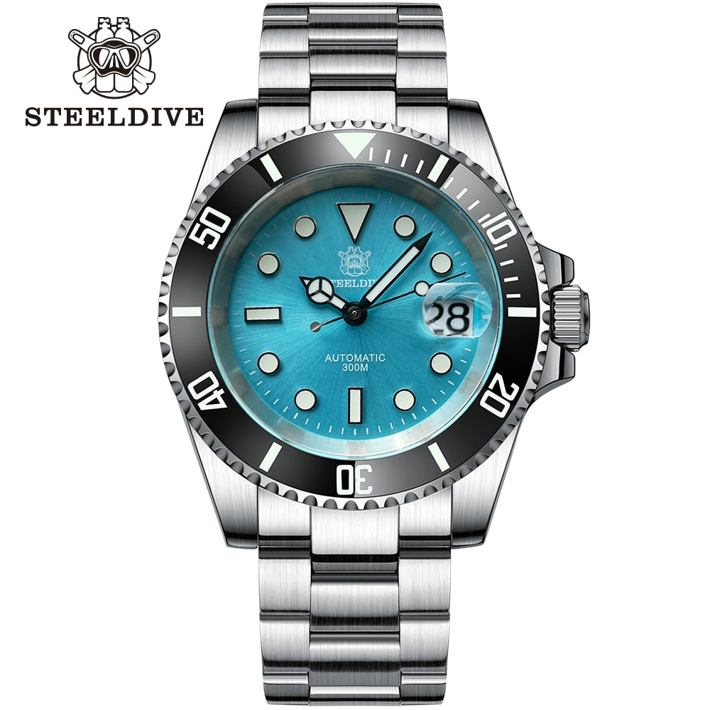 SD1953 Turquoise Dial Stainless Steel Watch