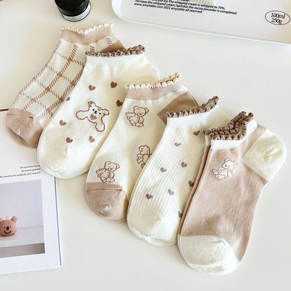 5 Pairs Cartoon Socks