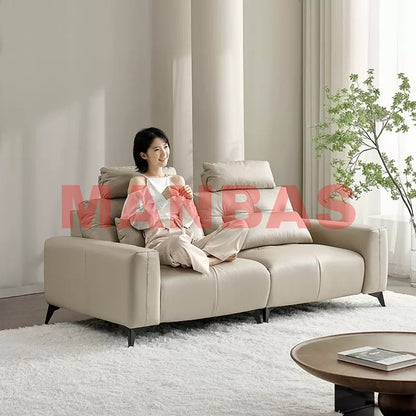 Italian Leather Electric Reclining Sofa Set
