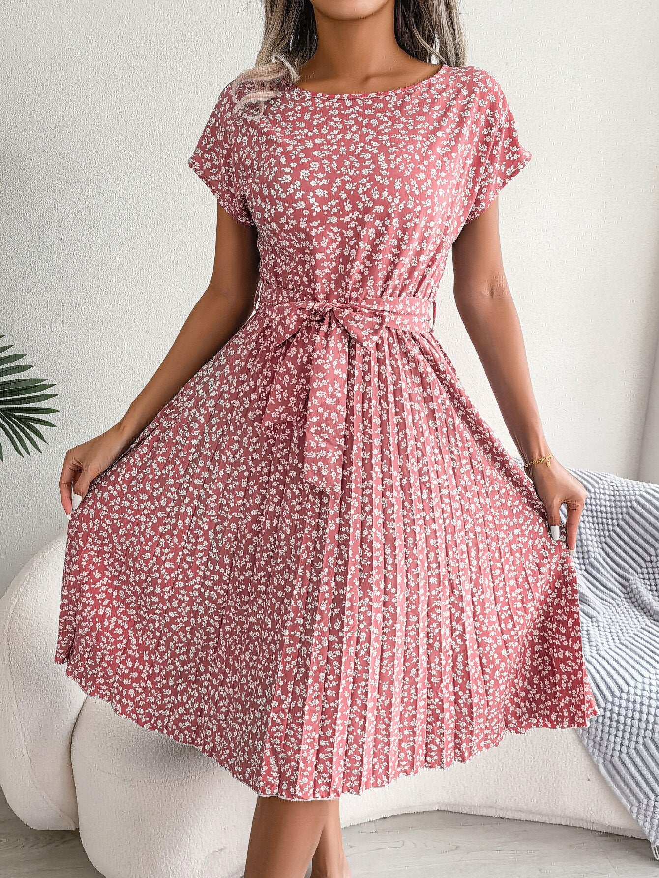 Radiant Sunburst Cocktail Dress