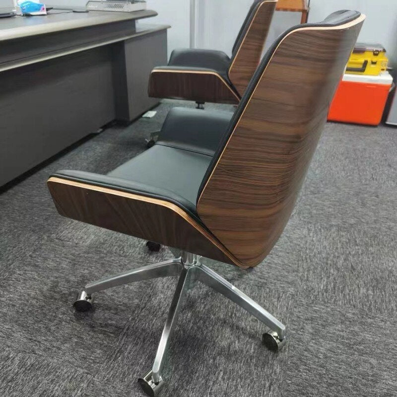 Mid-Back Bentwood Office Chair
