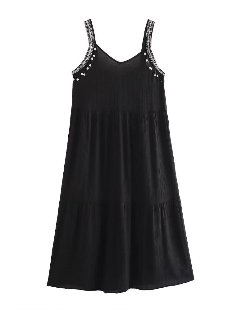 Wide Shoulder Dress