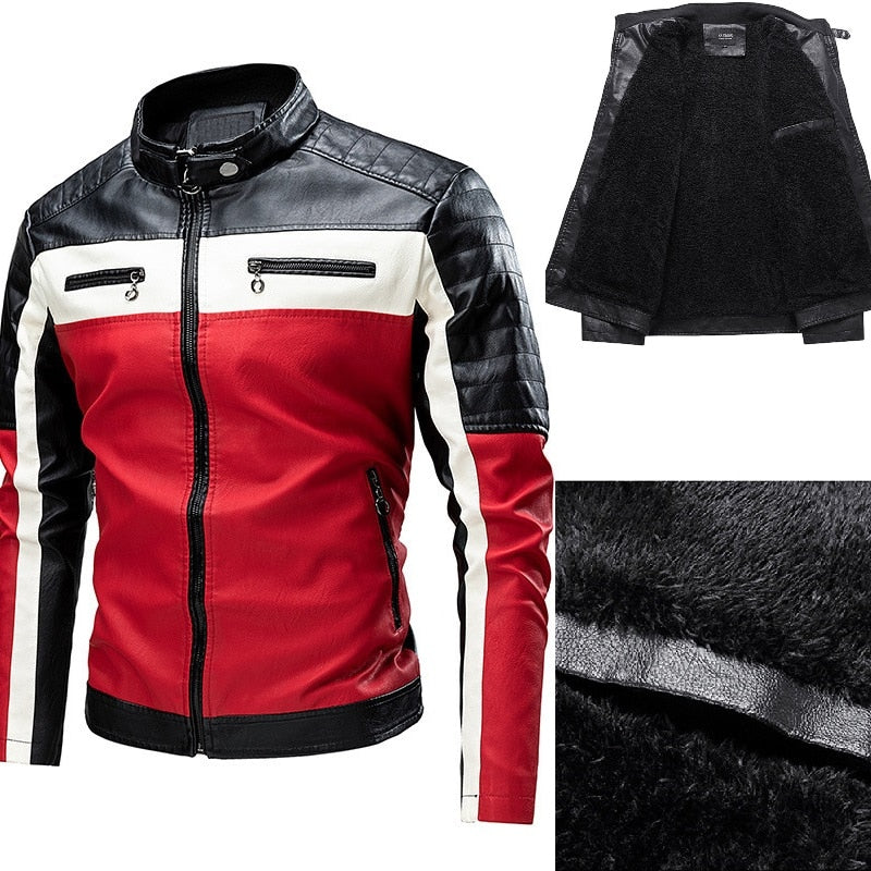 Faux Leather Biker Jacket
