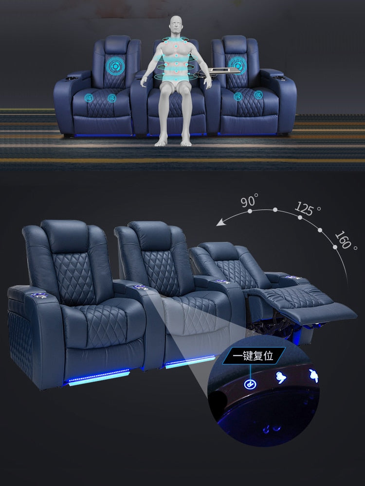 Italian Leather Electric Cinema Recliners