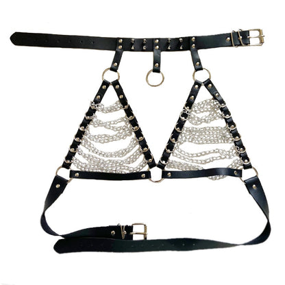 Gothic Leather Body Chains