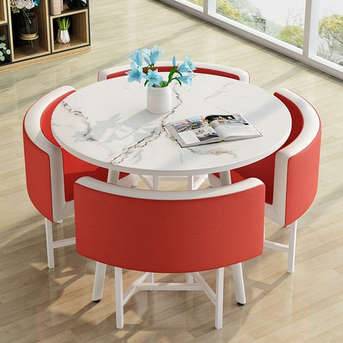 Modern Round Dining Table Set
