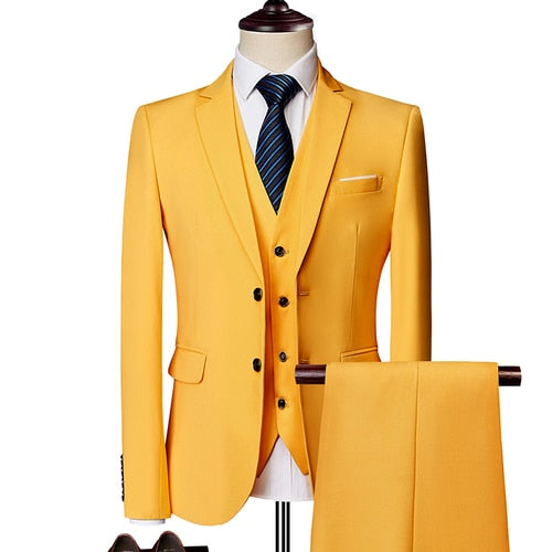 Three-Piece Slim Fit Suit