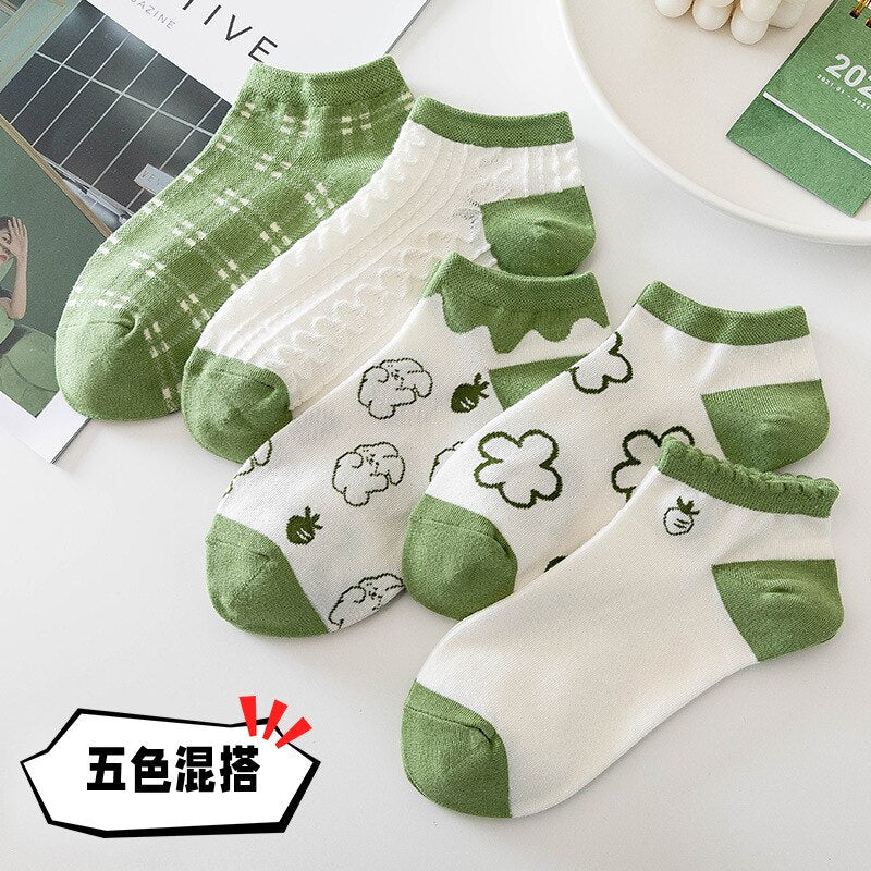 5 Pairs Cartoon Socks