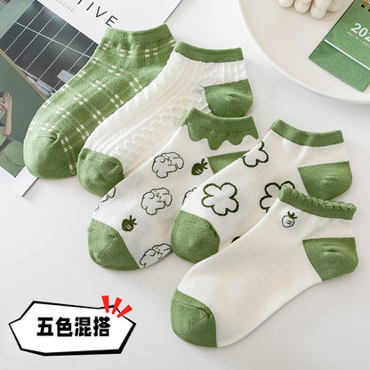 5 Pairs Cartoon Socks