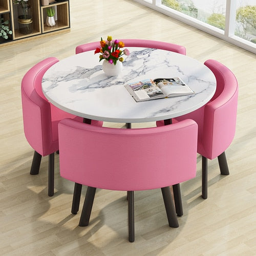 Modern Round Dining Table Set