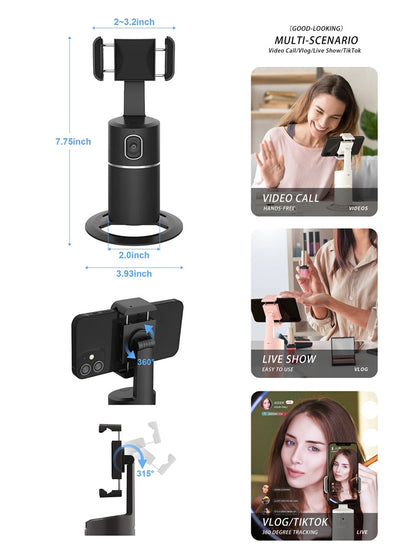 360° Auto Tracking Phone Holder