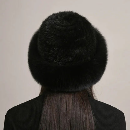 Knitted Mink Fur Hat