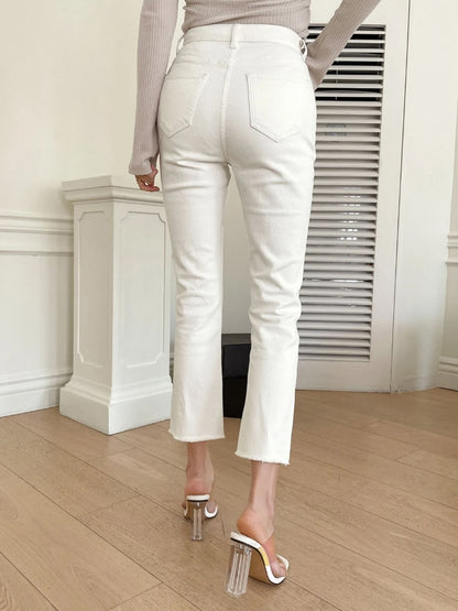 Solid White Jeans