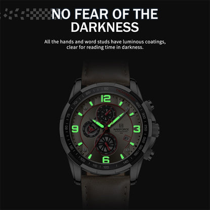 NAVIFORCE Waterproof Leather Watch