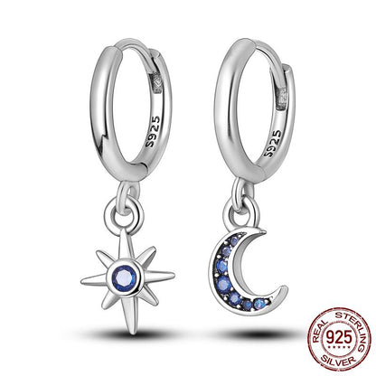 925 Silver Heart CZ Earrings