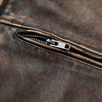 Cowhide Leather Jacket