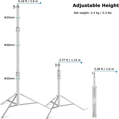 SELENS Adjustable Stainless Steel Tripod