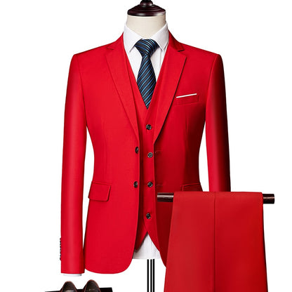 Three-Piece Slim Fit Suit