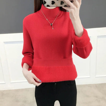 Cable Knit Turtleneck Sweater
