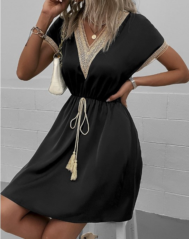 Bohemian Elegant Mini Dress