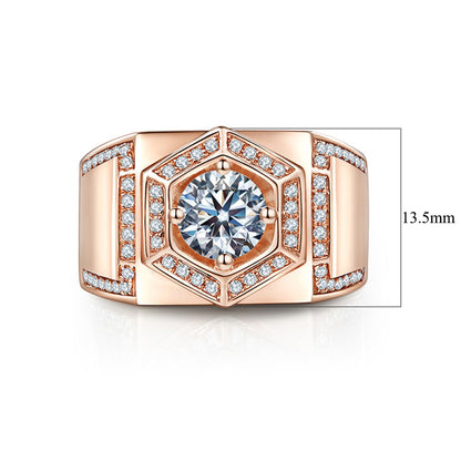 Round Cut Moissanite Diamond Ring