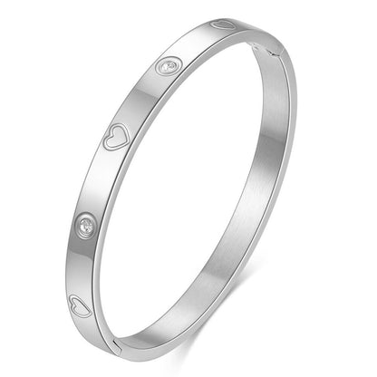 VQYSKO 4mm Stainless Steel Bangles