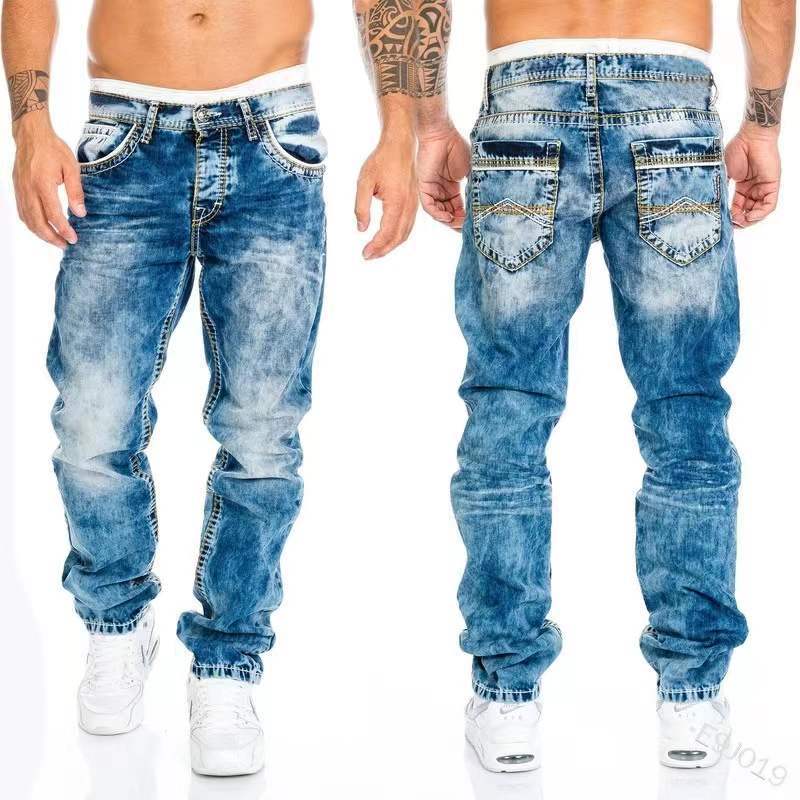 Vintage Wash Baggy Jeans