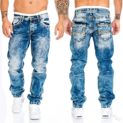Vintage Wash Baggy Jeans