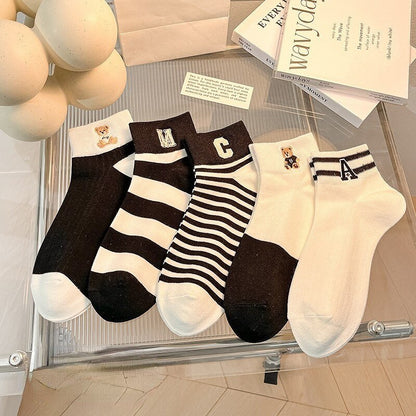 5 Pairs Cartoon Socks
