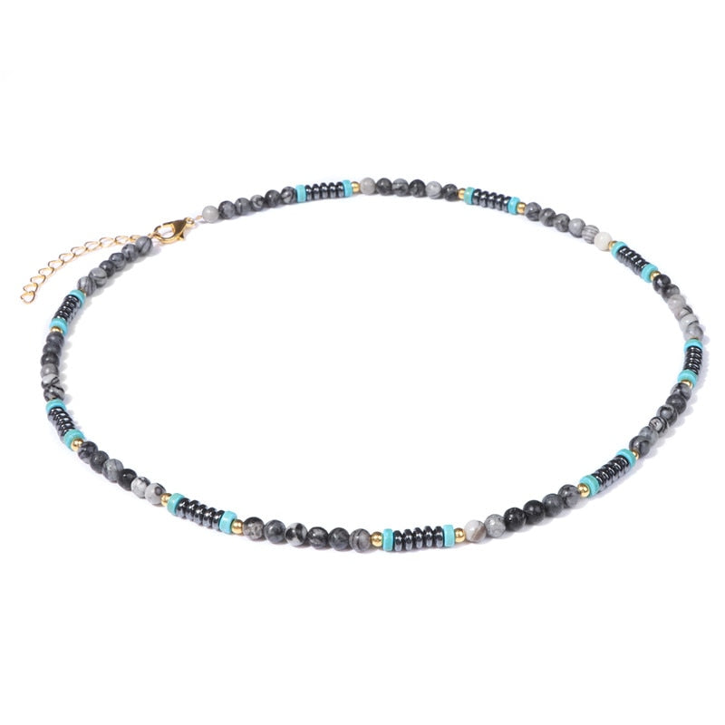 Lava Stone Bead Necklace
